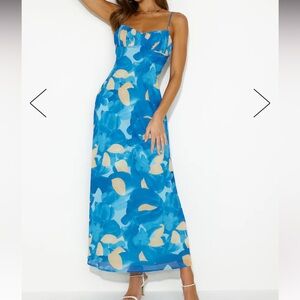 Hello Molly Nimble Fortune Midi Dress Blue